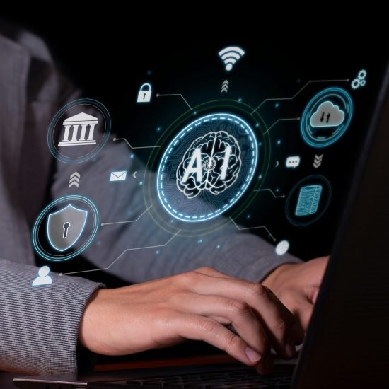 vertical-photo-of-a-man-interacts-with-artificial-intelligence-to-optimize-and-automate-computing-